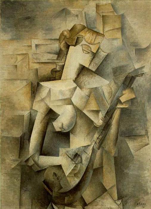 Picasso Woman Playing Madolin